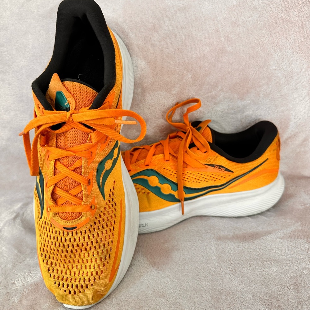 Saucony Vibrant Orange Athletic Sneakers